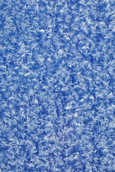 Textura Gelada Padrão Vidro Fundo Natural Azul Textura Abstracta — Fotografia de Stock
