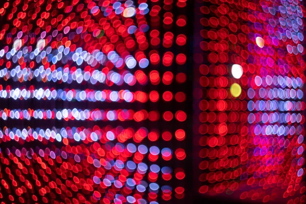 Красный Боке Абстрактный Праздничный Фон Свет Многих Маленьких Лампочек Текстура — стоковое фото
