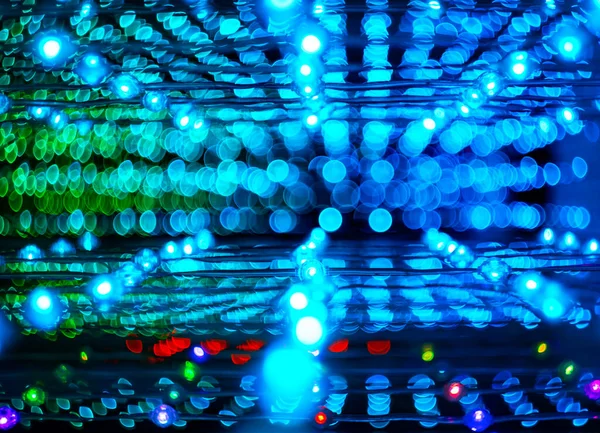 Праздничный Фон Абстрактная Синяя Текстура Боке — стоковое фото