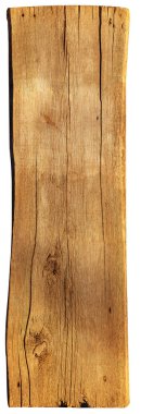 Eski ahşap tahta, doğal olarak yaşlanmış. Beyaz arkaplanda yüksek kaliteli yalıtkan.