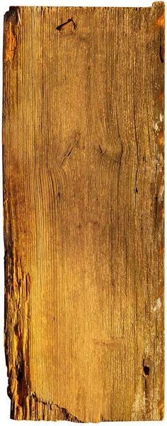 Eski ahşap tahta, doğal olarak yaşlanmış. Beyaz arkaplanda yüksek kaliteli yalıtkan.