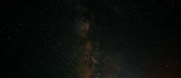 Stars in the night sky and the Milky Way galaxy. A wonderful night landscape.