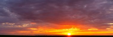 Beautiful sky background Sunset or Sunrise sky with light clouds Abstract natural background