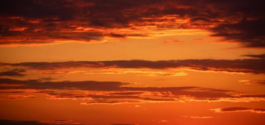 Beautiful sky background Sunset or Sunrise sky with light clouds Abstract natural background