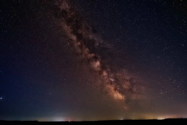 Night Starry Sky Abstract Natural Background Milky Way Galaxy — Foto de Stock