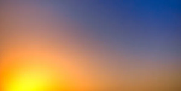 Bright Yellow Blue Sky Sunset Sunrise Looks Ukrainian National Flag — Stock Photo, Image