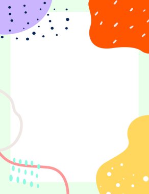 Çerçeveli elementler ve soyut şekiller. Japon sanat tarzı. Kartpostal veya broşür, kapak tasarımı, hikayeler, sosyal medya, uygulama tasarımı.