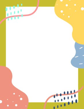 Çerçeveli elementler ve soyut şekiller. Japon sanat tarzı. Kartpostal veya broşür, kapak tasarımı, hikayeler, sosyal medya, uygulama tasarımı.