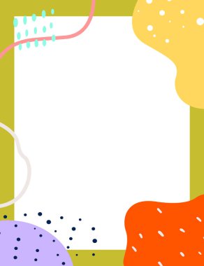 Çerçeveli elementler ve soyut şekiller. Japon sanat tarzı. Kartpostal veya broşür, kapak tasarımı, hikayeler, sosyal medya, uygulama tasarımı.