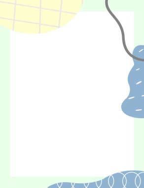 Çerçeveli elementler ve soyut şekiller. Japon sanat tarzı. Kartpostal veya broşür, kapak tasarımı, hikayeler, sosyal medya, uygulama tasarımı.