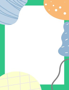 Çerçeveli elementler ve soyut şekiller. Japon sanat tarzı. Kartpostal veya broşür, kapak tasarımı, hikayeler, sosyal medya, uygulama tasarımı.