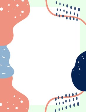 Çerçeveli elementler ve soyut şekiller. Japon sanat tarzı. Kartpostal veya broşür, kapak tasarımı, hikayeler, sosyal medya, uygulama tasarımı.