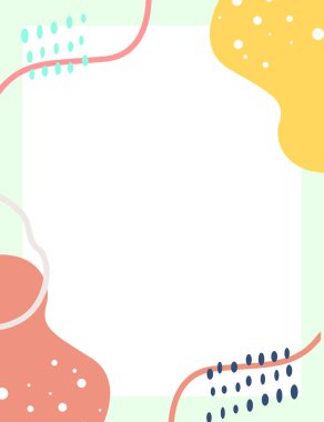 Çerçeveli elementler ve soyut şekiller. Japon sanat tarzı. Kartpostal veya broşür, kapak tasarımı, hikayeler, sosyal medya, uygulama tasarımı.