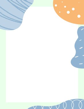 Çerçeveli elementler ve soyut şekiller. Japon sanat tarzı. Kartpostal veya broşür, kapak tasarımı, hikayeler, sosyal medya, uygulama tasarımı.