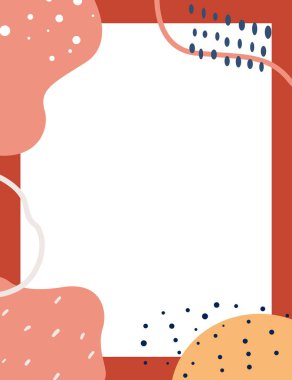 Çerçeveli elementler ve soyut şekiller. Japon sanat tarzı. Kartpostal veya broşür, kapak tasarımı, hikayeler, sosyal medya, uygulama tasarımı.