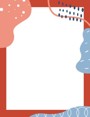 Çerçeveli elementler ve soyut şekiller. Japon sanat tarzı. Kartpostal veya broşür, kapak tasarımı, hikayeler, sosyal medya, uygulama tasarımı.