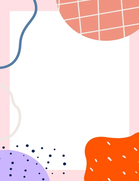 Çerçeveli elementler ve soyut şekiller. Japon sanat tarzı. Kartpostal veya broşür, kapak tasarımı, hikayeler, sosyal medya, uygulama tasarımı.