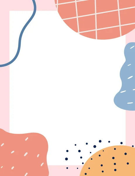 Çerçeveli elementler ve soyut şekiller. Japon sanat tarzı. Kartpostal veya broşür, kapak tasarımı, hikayeler, sosyal medya, uygulama tasarımı.