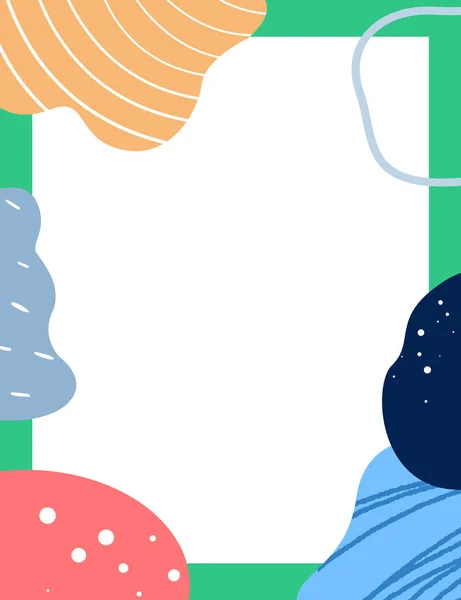 Çerçeveli elementler ve soyut şekiller. Japon sanat tarzı. Kartpostal veya broşür, kapak tasarımı, hikayeler, sosyal medya, uygulama tasarımı.