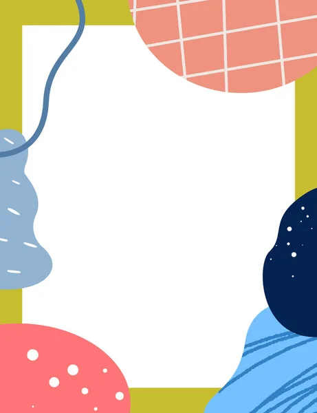 Çerçeveli elementler ve soyut şekiller. Japon sanat tarzı. Kartpostal veya broşür, kapak tasarımı, hikayeler, sosyal medya, uygulama tasarımı.