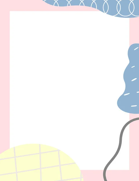 Çerçeveli elementler ve soyut şekiller. Japon sanat tarzı. Kartpostal veya broşür, kapak tasarımı, hikayeler, sosyal medya, uygulama tasarımı.