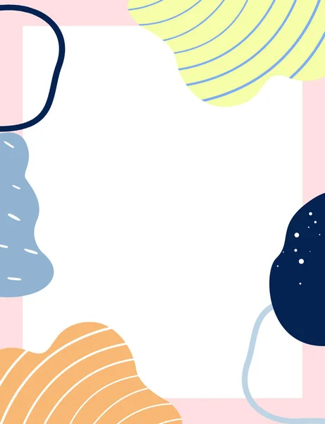 Çerçeveli elementler ve soyut şekiller. Japon sanat tarzı. Kartpostal veya broşür, kapak tasarımı, hikayeler, sosyal medya, uygulama tasarımı.