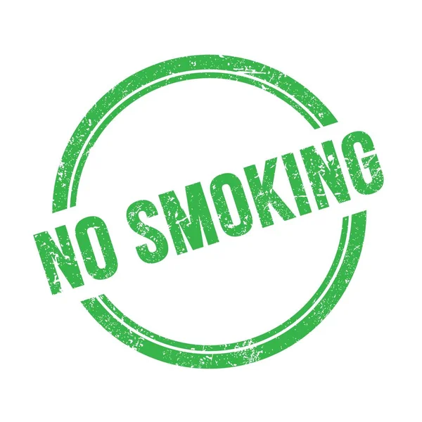 Текст Smoking Написаний Зеленій Гранжевій Вінтажної Круглої Марки — стокове фото