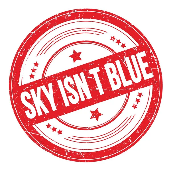 Sky Isn Blue Texto Selo Textura Grungy Redondo Vermelho — Fotografia de Stock