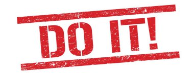 Yap şunu! Kırmızı grungy dikdörtgen pul işareti üzerinde metin.