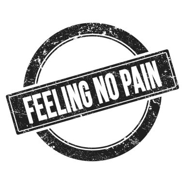 Siyah grungy yuvarlak vintage damga üzerinde Acı Yok metni.