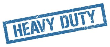 HEAVY DUTY mavi grungy dikdörtgen mühür işareti.