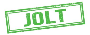 Yeşil grungy vintage dikdörtgen damgalı JOLT metni.