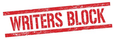 Yazarlar, kırmızı grungy dikdörtgen mühür işareti üzerine metin blokladılar.