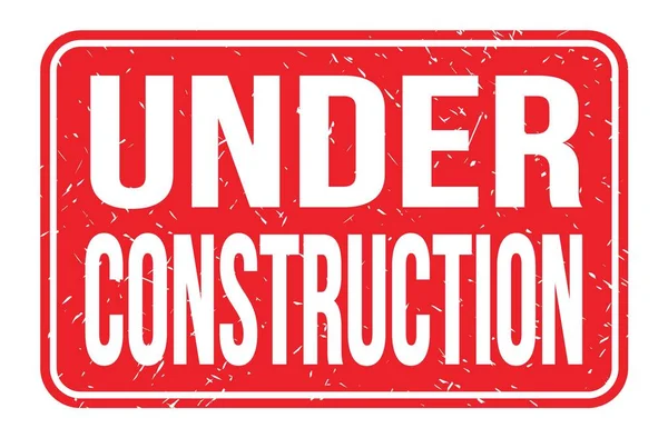 Construction Words Written Red Rectangle Stamp Sign — Stock Photo, Image