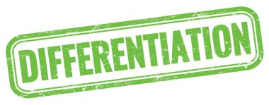 Yeşil grungy vintage dikdörtgen damgalı farklılık metni.