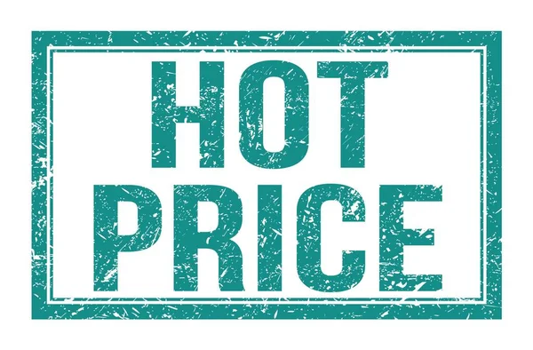 Hot Price Ord Skrivna Blå Rektangel Stämpel Tecken — Stockfoto