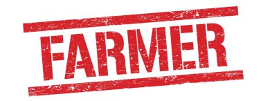 Kırmızı grungy dikdörtgen damgalı TARMER metni.