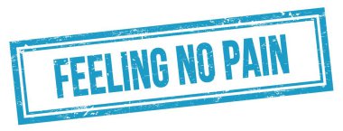 Mavi grungy vintage dikdörtgen damgalı Acısız metin.