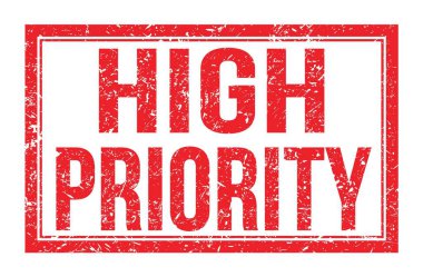 YÜKSEK ÖZEL, kırmızı dikdörtgen damga işareti üzerine yazılmış kelimeler