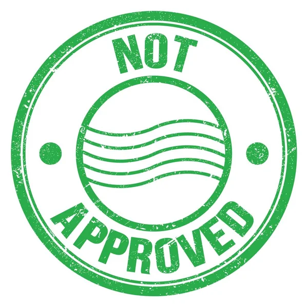 Approved Text Written Green Postal Stamp Sign — Stock Photo, Image