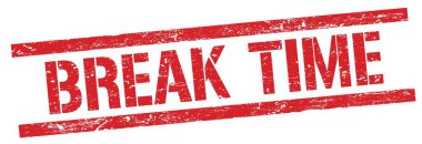 Kırık Zaman metni kırmızı grungy dikdörtgen mühür işareti üzerinde.