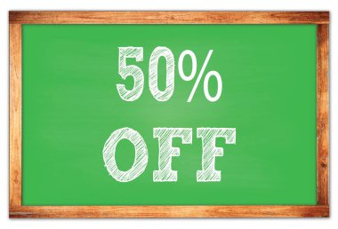 Yeşil ahşap çerçeve okul tahtasına% 50 indirim