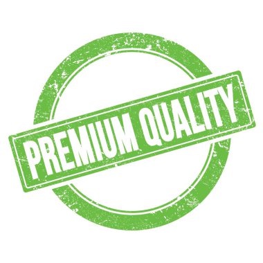 Yeşil grungy yuvarlak vintage pul üzerine Premium nitelik metni.