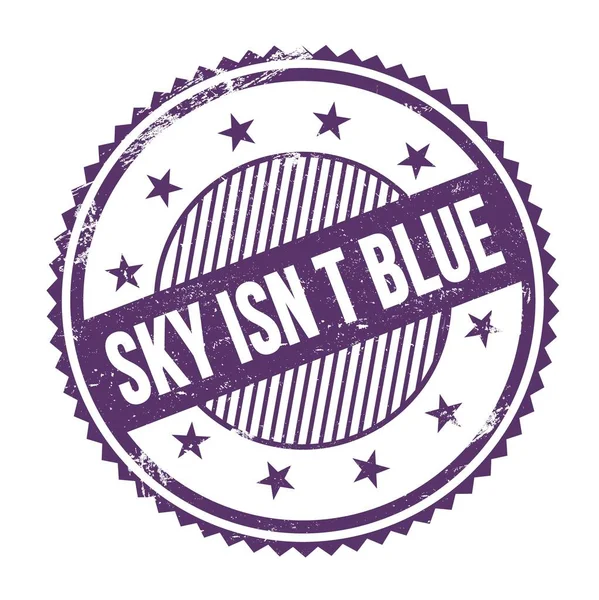 Sky Isn Blue Texto Escrito Roxo Indigo Grungy Zig Zag — Fotografia de Stock