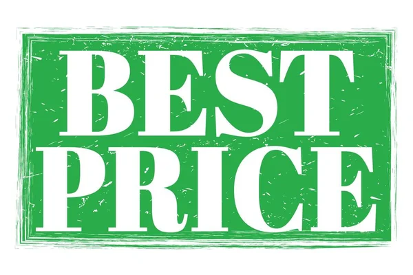 Melhor Preço Palavras Escritas Verde Sinal Selo Grungy — Fotografia de Stock