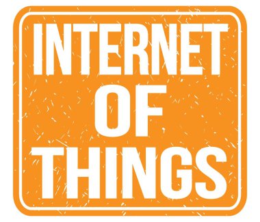 Nesnelerin İnterneti, turuncu vintage mühür işareti üzerine yazılmış metin