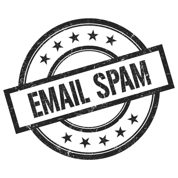 Email Spam Tekst Napisany Czarnym Okrągłym Stemplu Kauczukowym Vintage — Zdjęcie stockowe