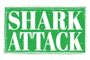 Shark Taarruz, yeşil pul işareti üzerine yazılmış kelimeler