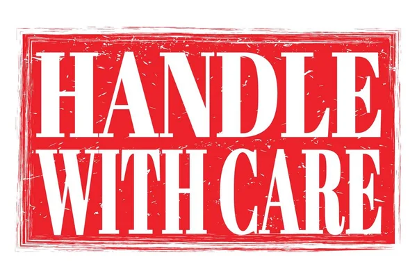 CARE İLE, kırmızı grungy mühür üzerine yazılmış kelimeler