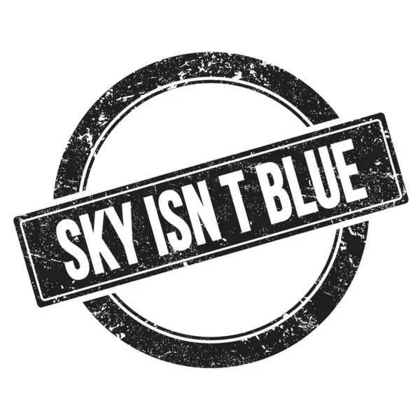 Sky Isn Niebieski Tekst Czarny Grungy Okrągły Znaczek Vintage — Zdjęcie stockowe